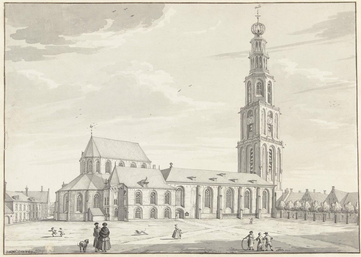 Martinikirken i Groningen av Jan Bulthuis