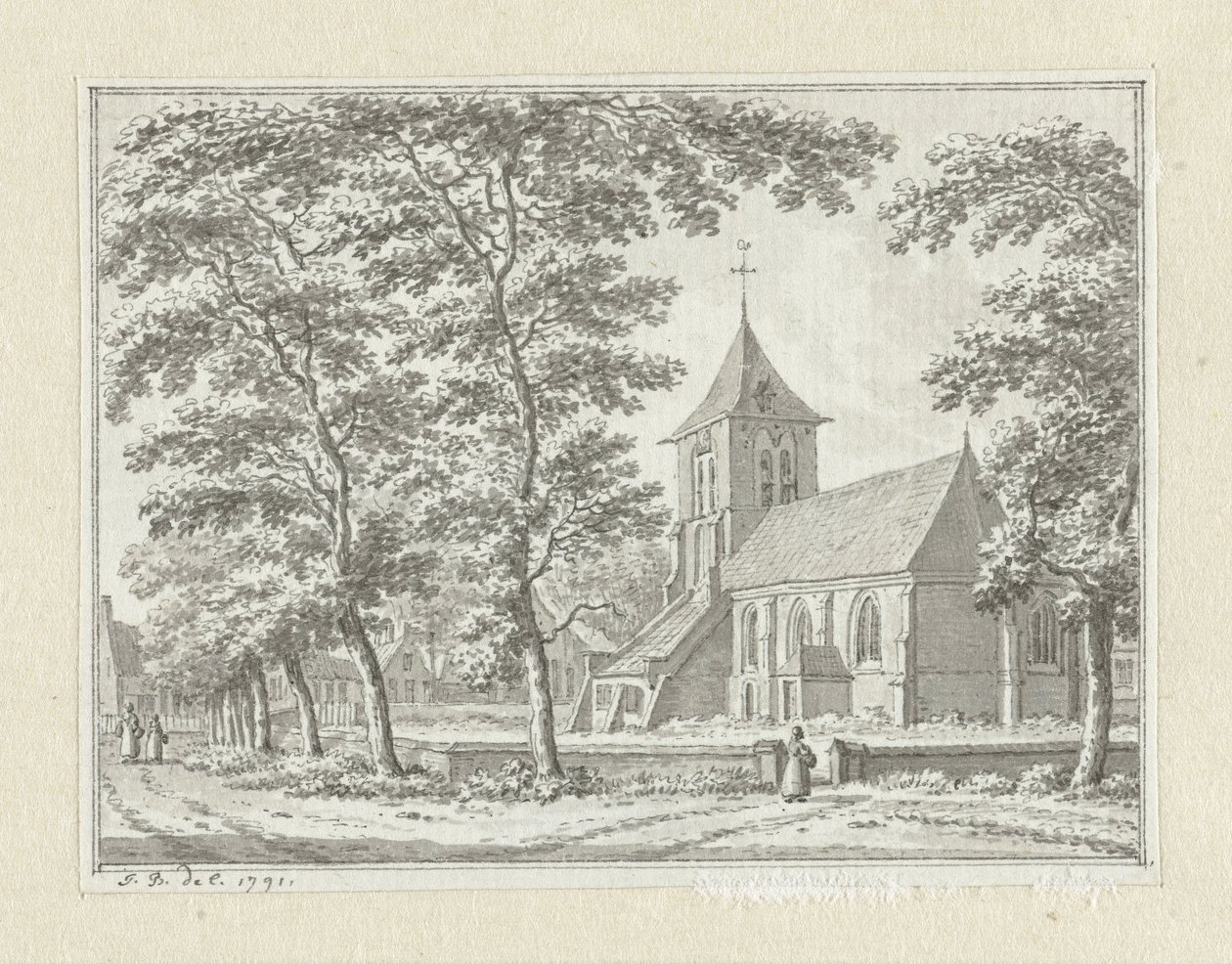 Kirken Biggekerke av Jan Bulthuis