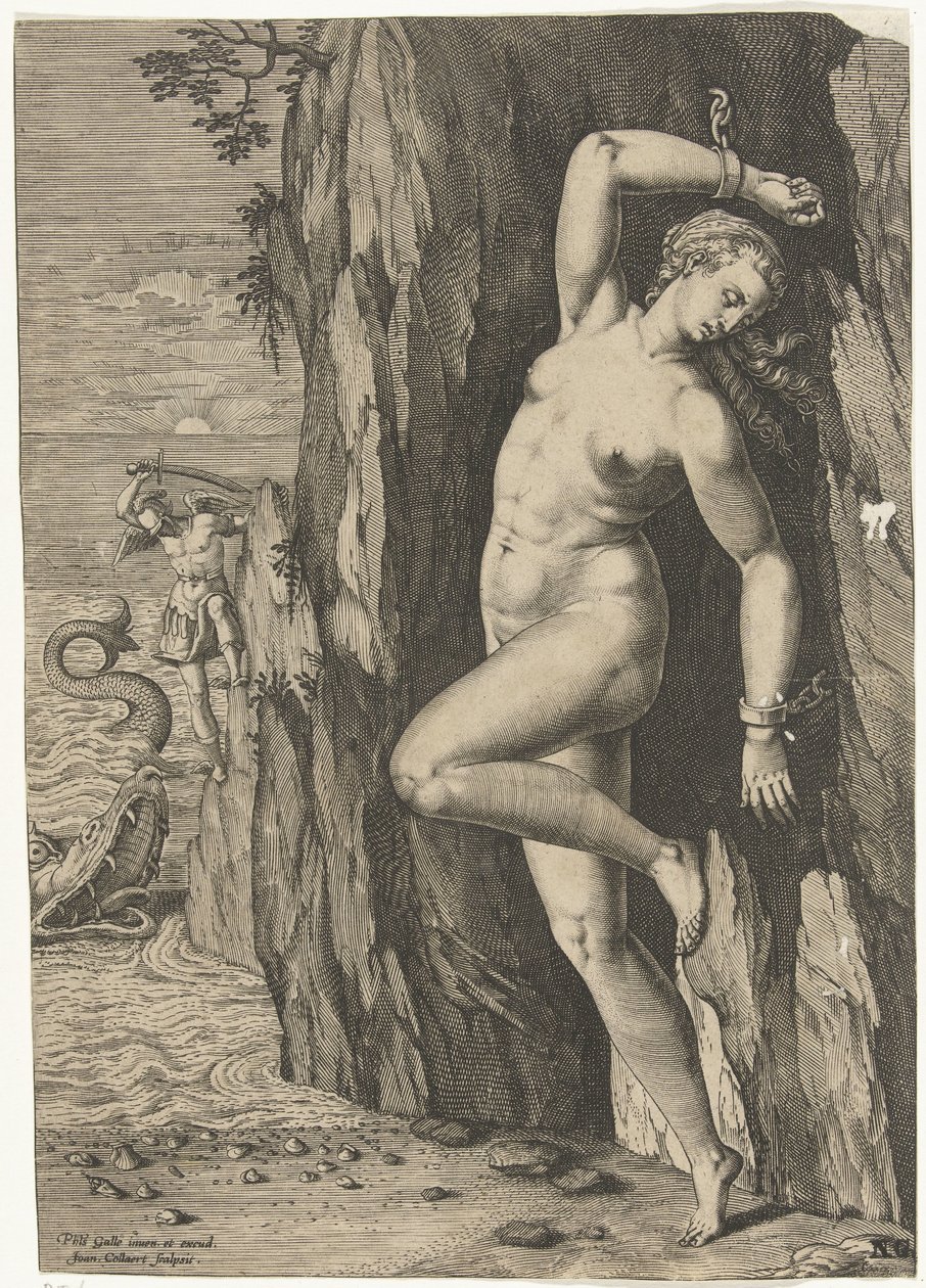 Perseus i Andromeda av Jan Collaert (II)