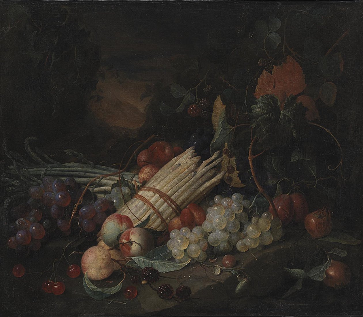 Stilleben med asparges av Jan Davidsz de Heem