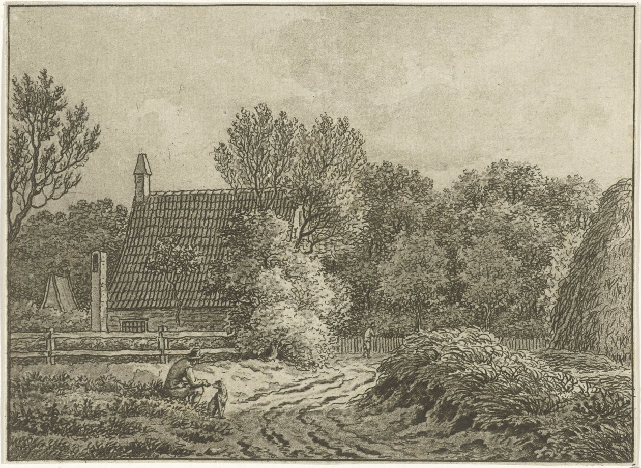 Landskap ved Bloemendaal av Jan Evert Grave