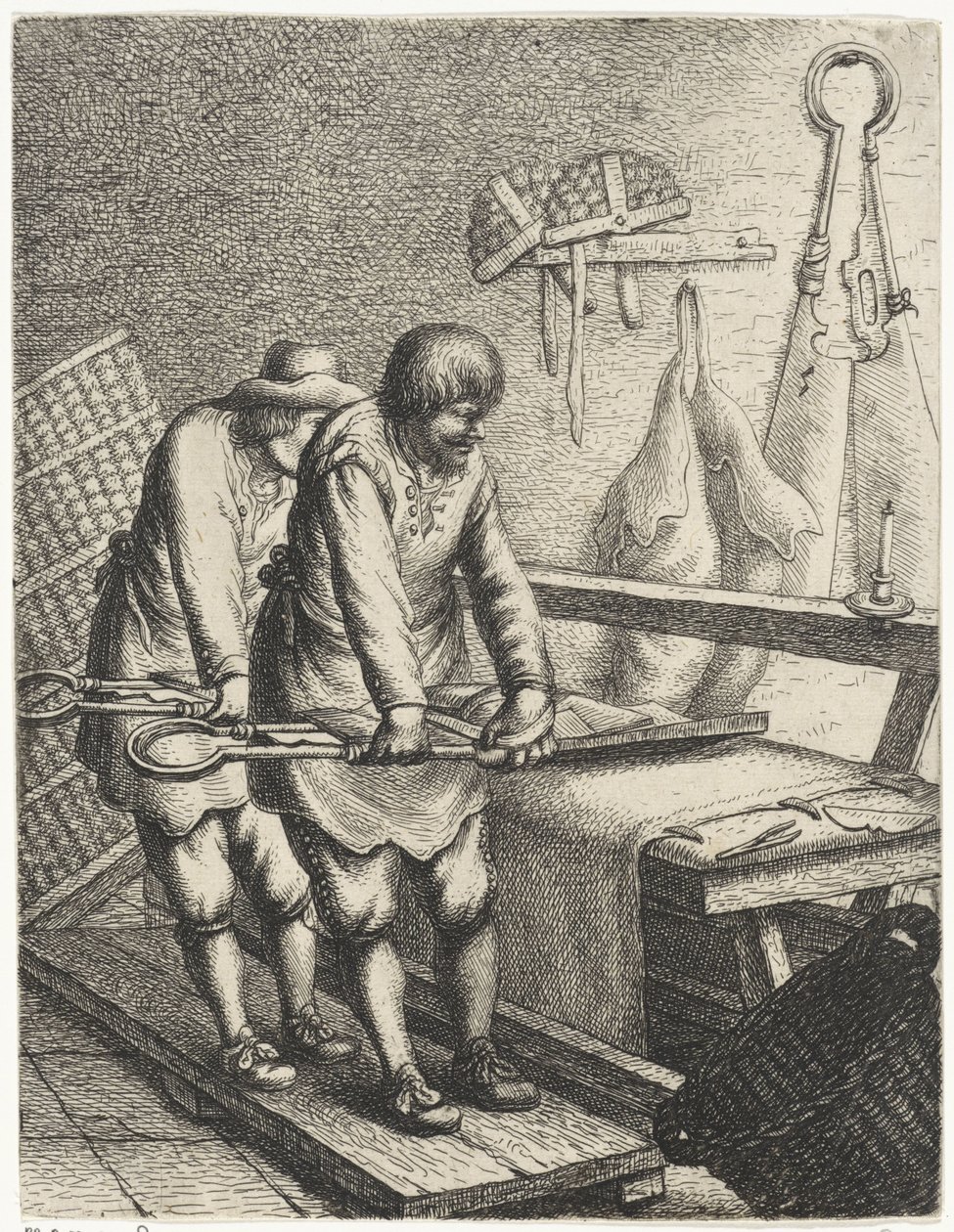 tøysakser Yrker (serietittel) av Jan Gillisz. van Vliet