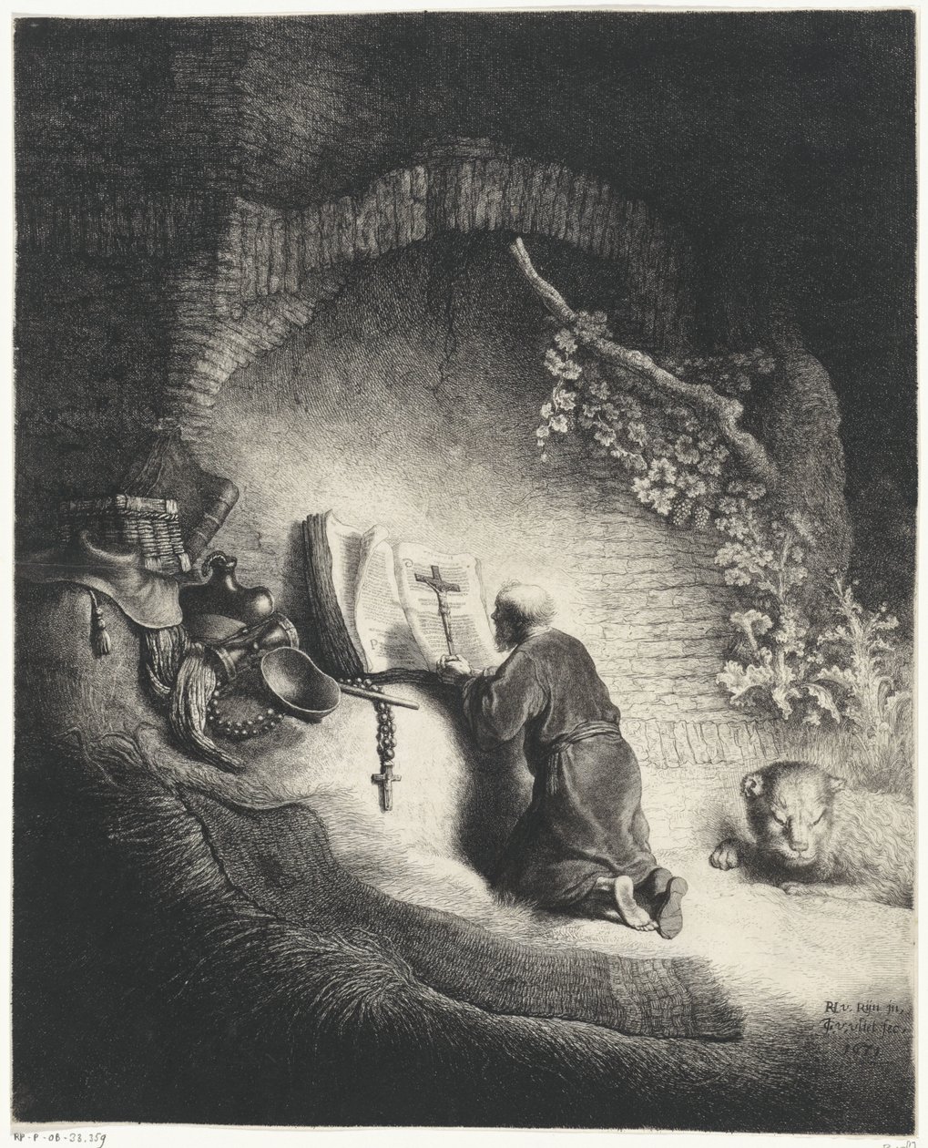 H. Hieronymus i gebed av Jan Gillisz. van Vliet
