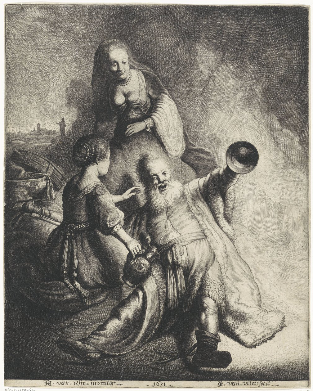 Lot og døtrene hans av Jan Gillisz. van Vliet