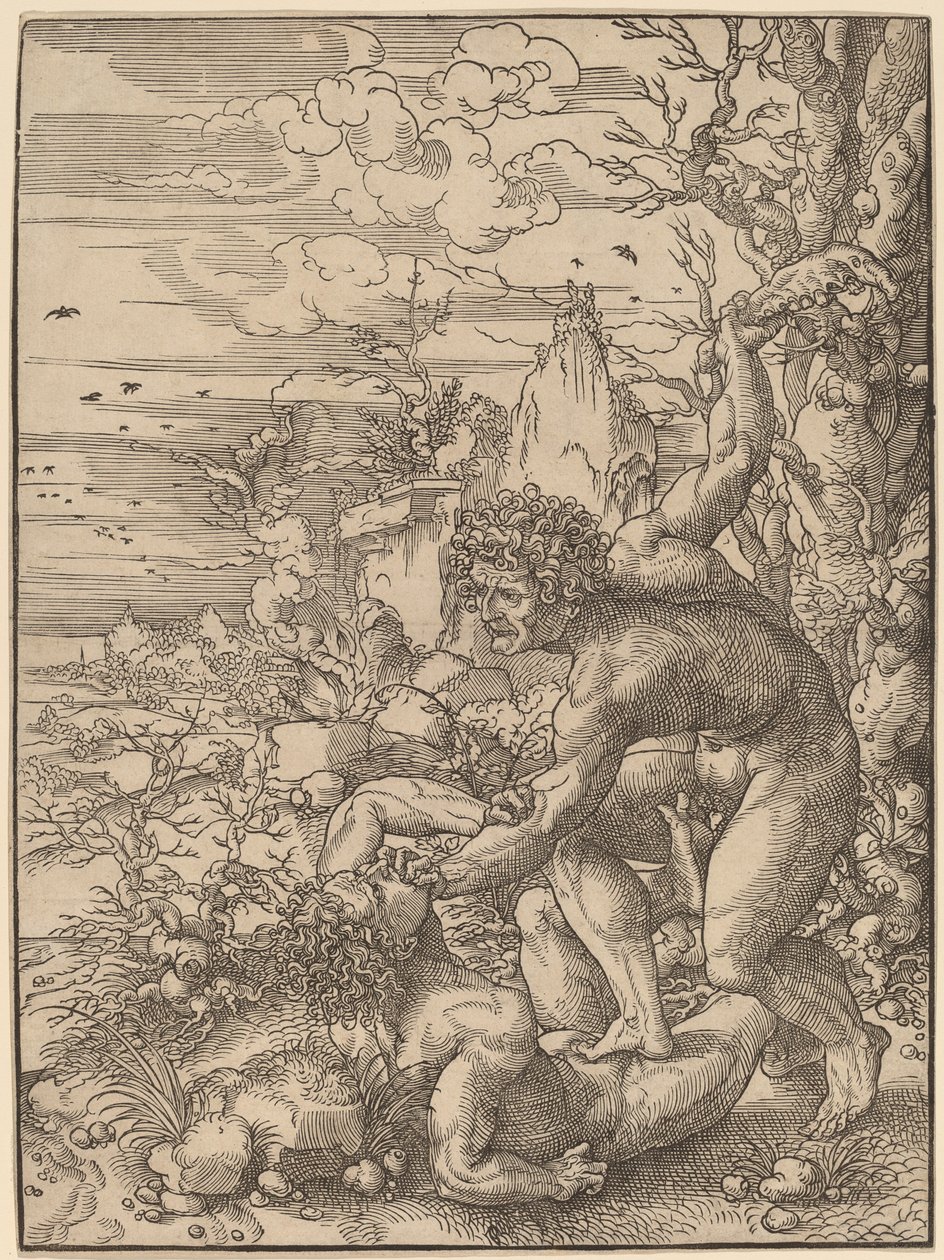 Kain dreper Abel av Jan Gossaert