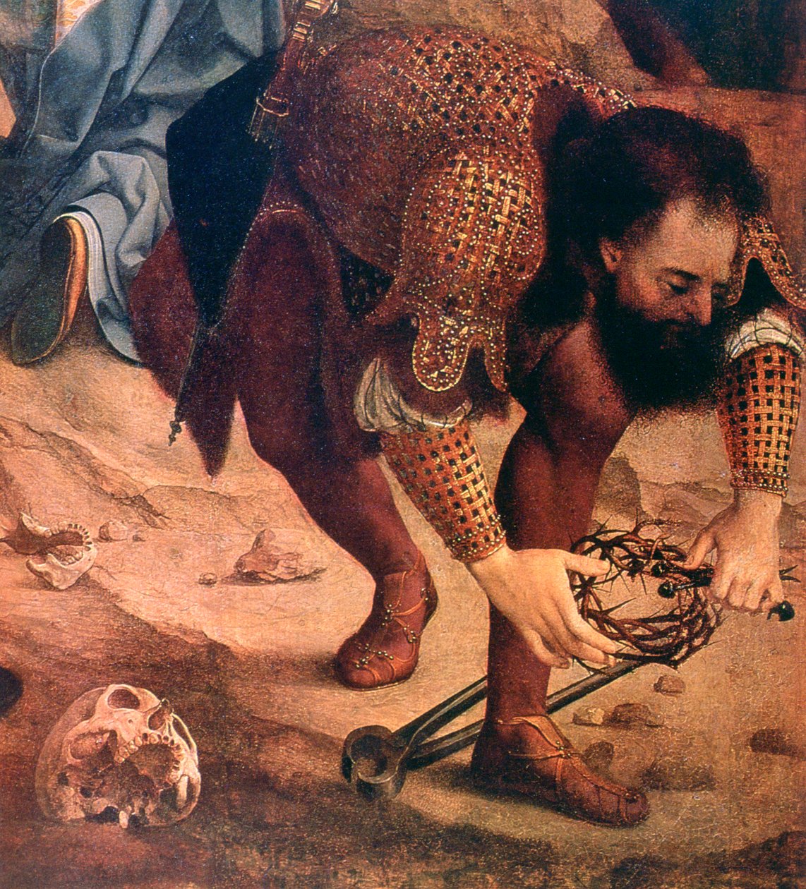 Nedstigningen fra korset detalj, c1520 av Jan Gossaert