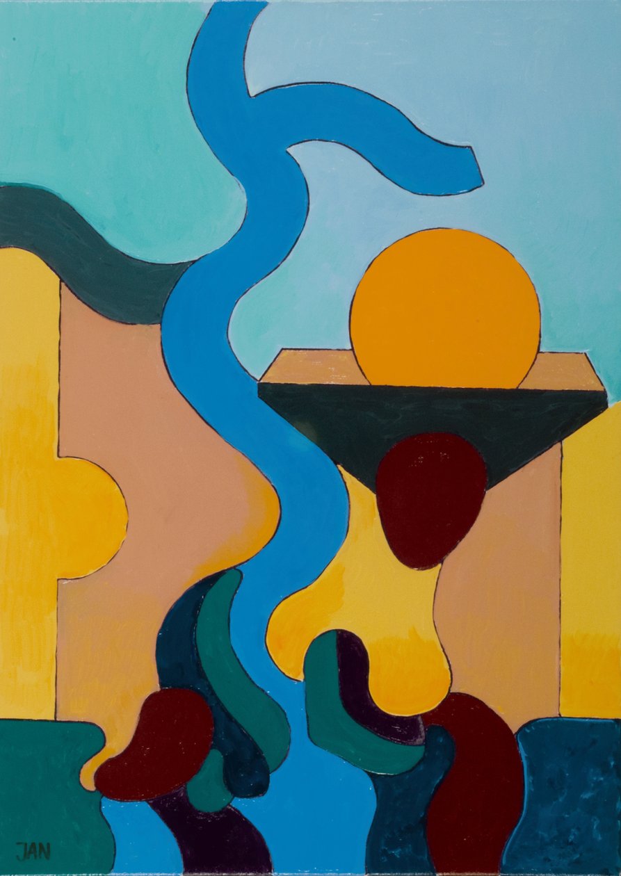 The Magic Well, 2009 (olje på lerret) av Jan Groneberg