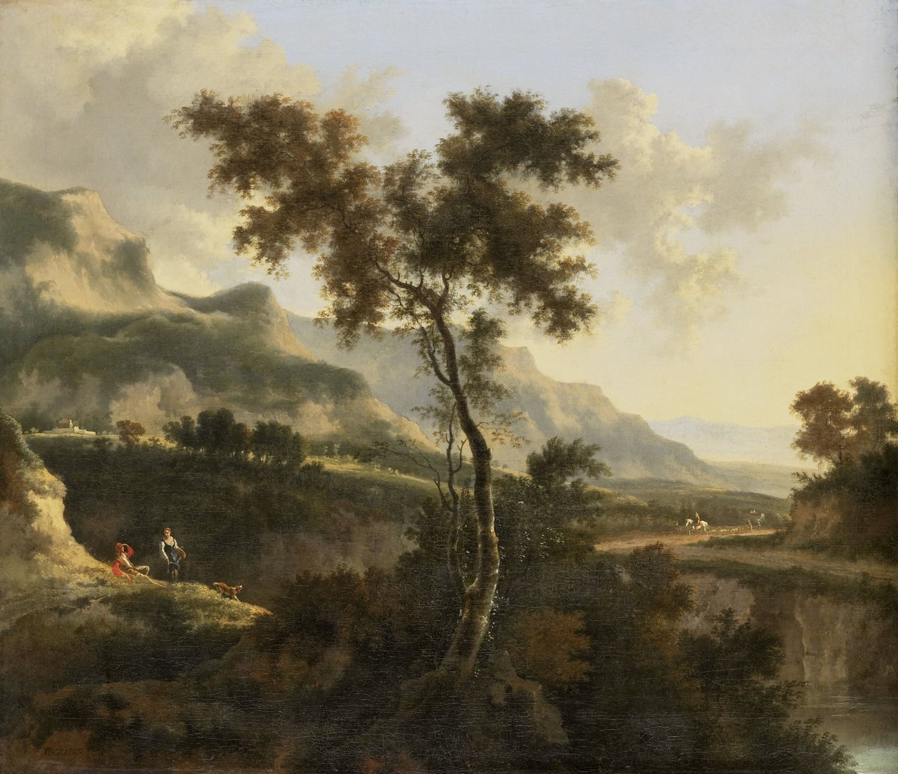 Fjelllandskap av Jan Hackaert