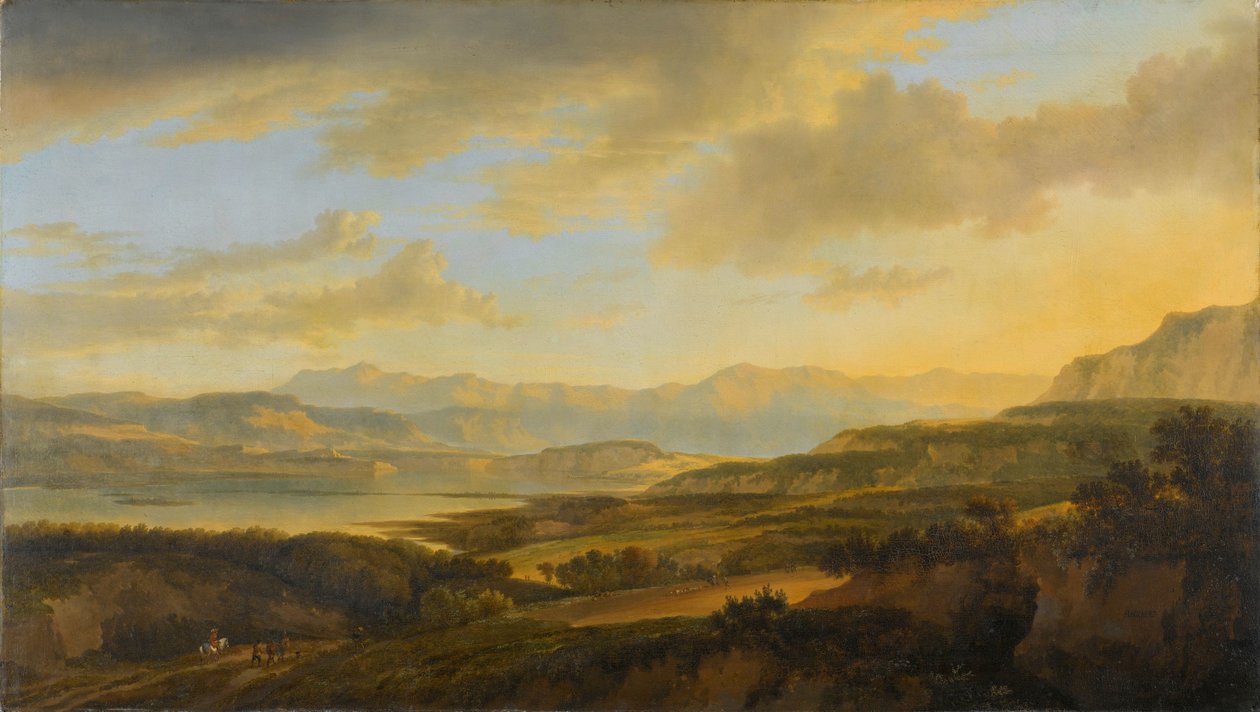 Zürichsjøen av Jan Hackaert