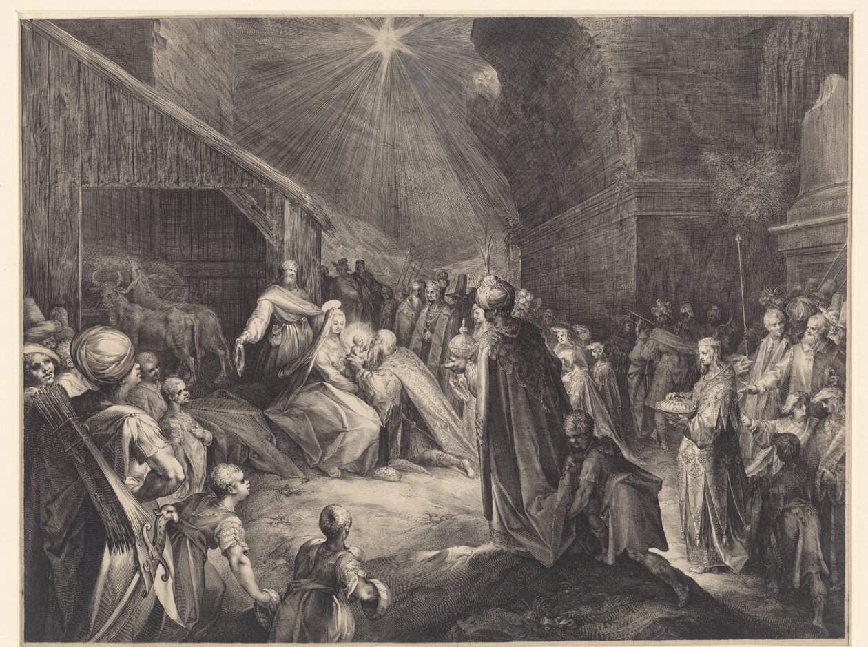 Tilbedelse av kongene av Jan Harmensz. Muller