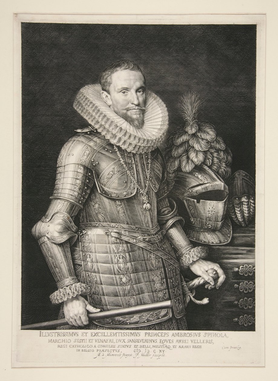 Ambrosius, markis av Spinola (1569–1630) av Jan Harmensz. Muller