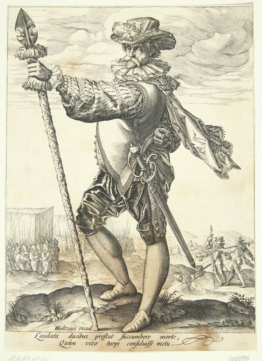 En offiser med en lanse av Jan Harmensz. Muller