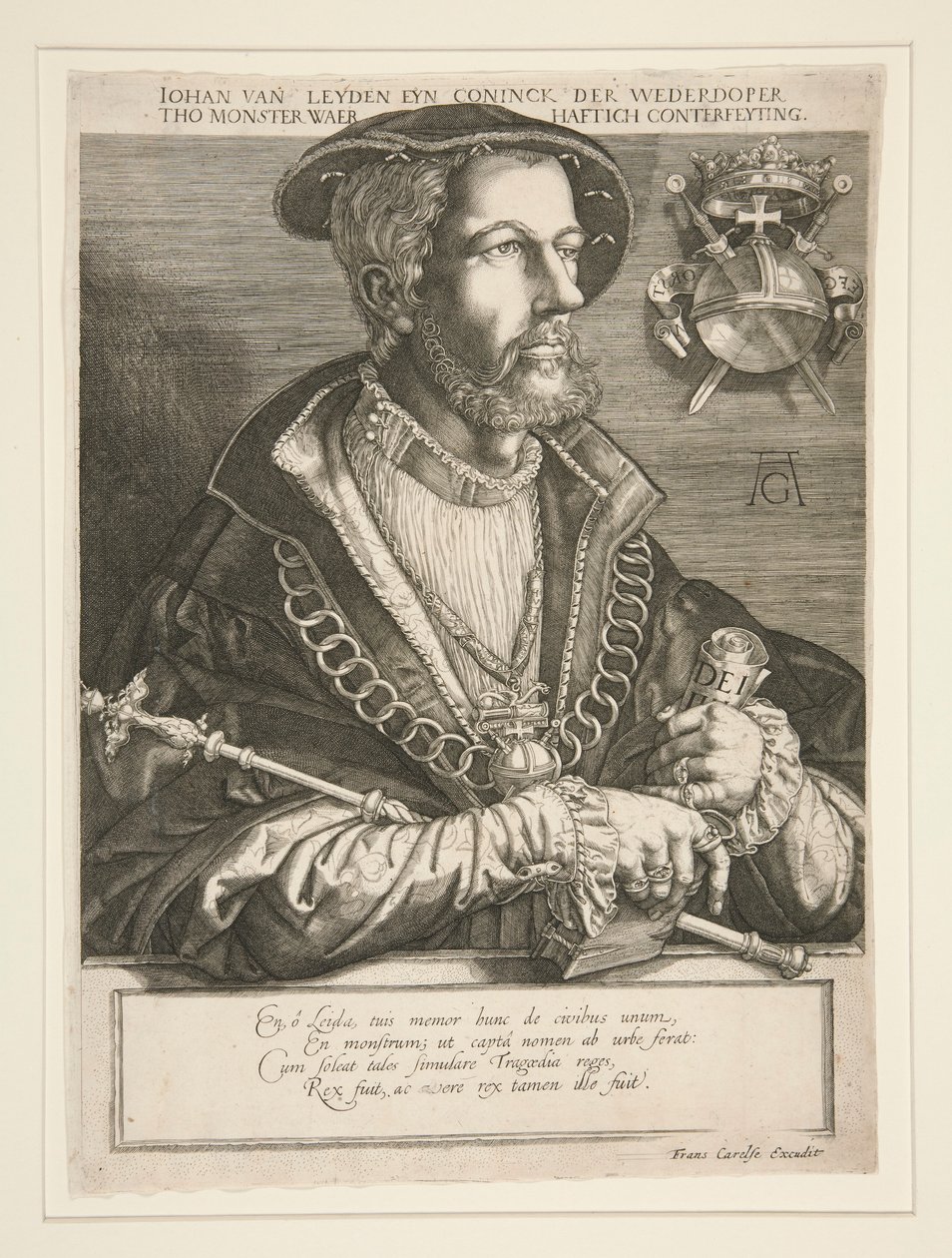 Jan Beuckelszoon (Jan van Leyden) av Jan Harmensz. Muller