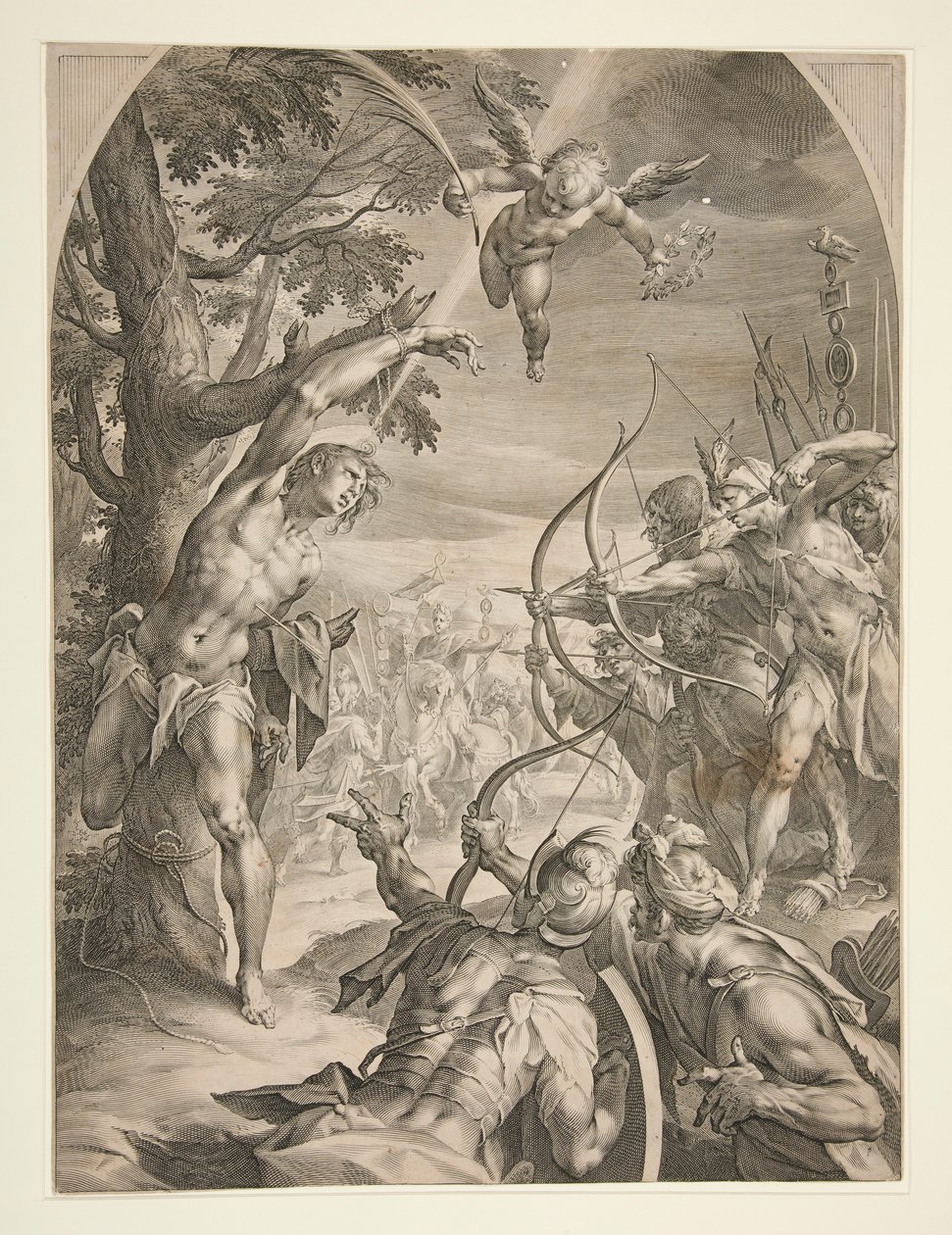 Sankt Sebastians martyrium av Jan Harmensz. Muller