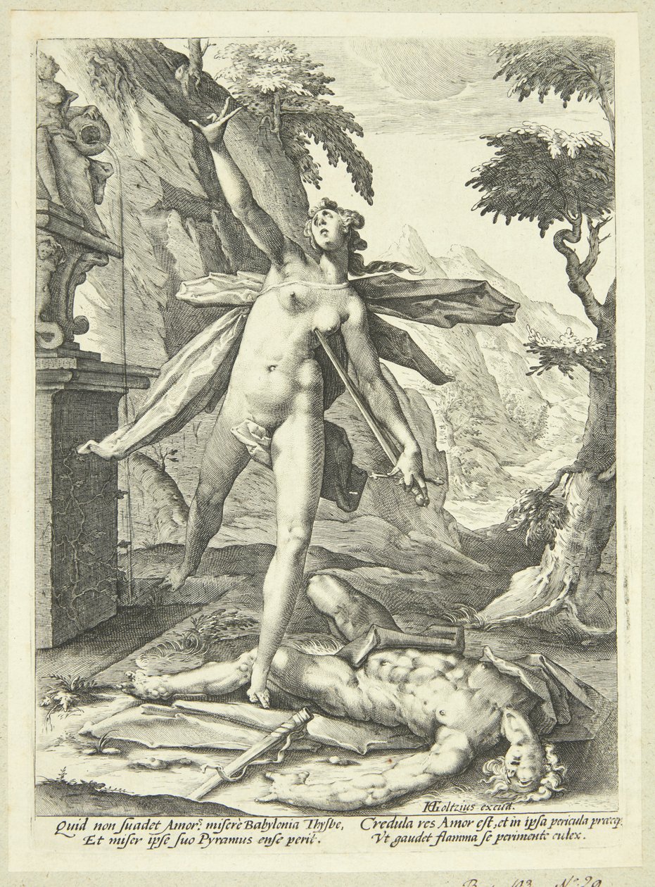 Pyramus og Thisbe av Jan Harmensz. Muller