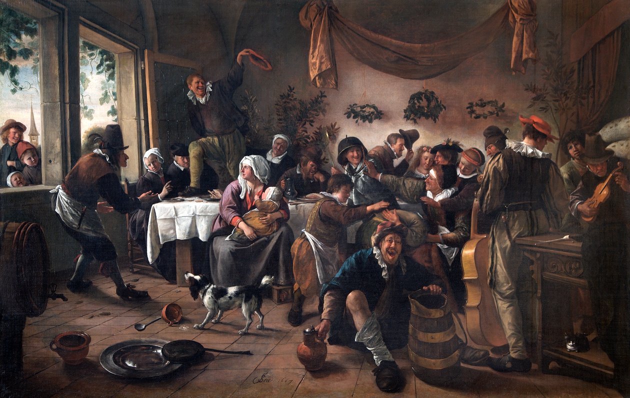 En bryllupsfest av Jan Havicksz. Steen