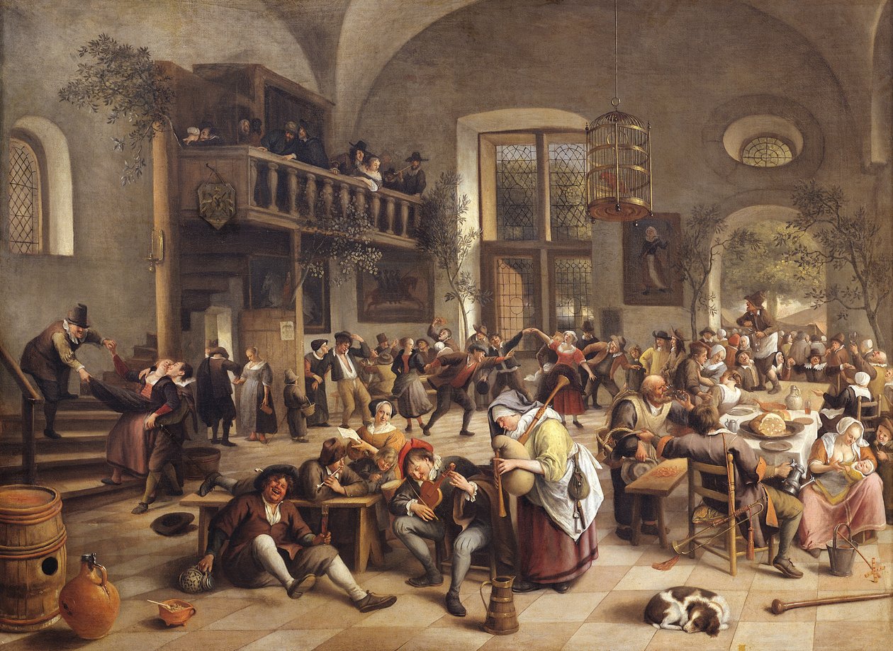 Fest i vertshuset av Jan Havickszoon Steen