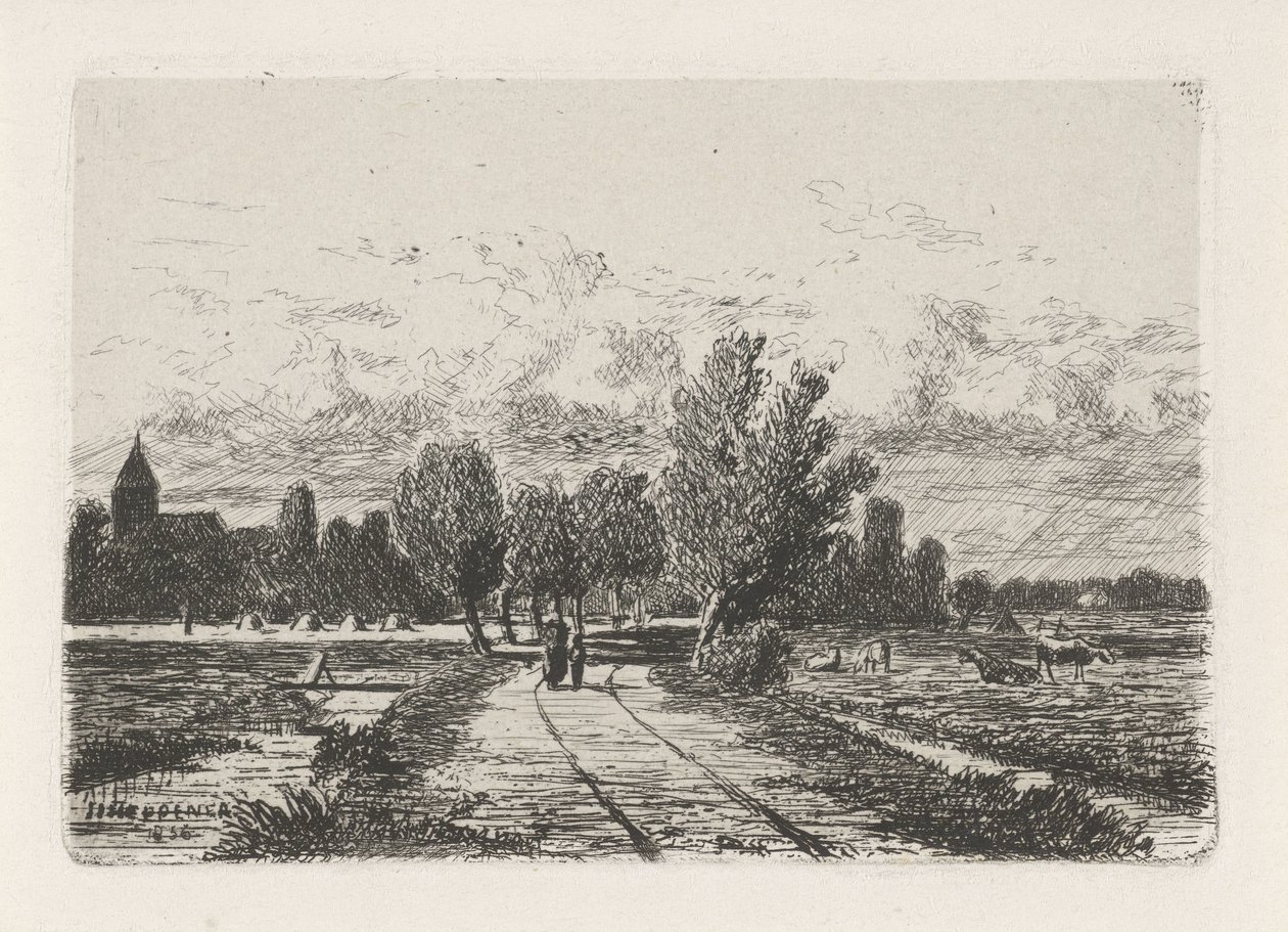 polderlandskap av Jan Heppener