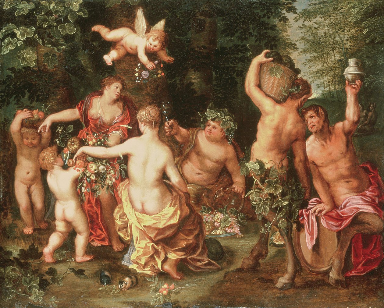 En allegori om overflod av Jan II Brueghel