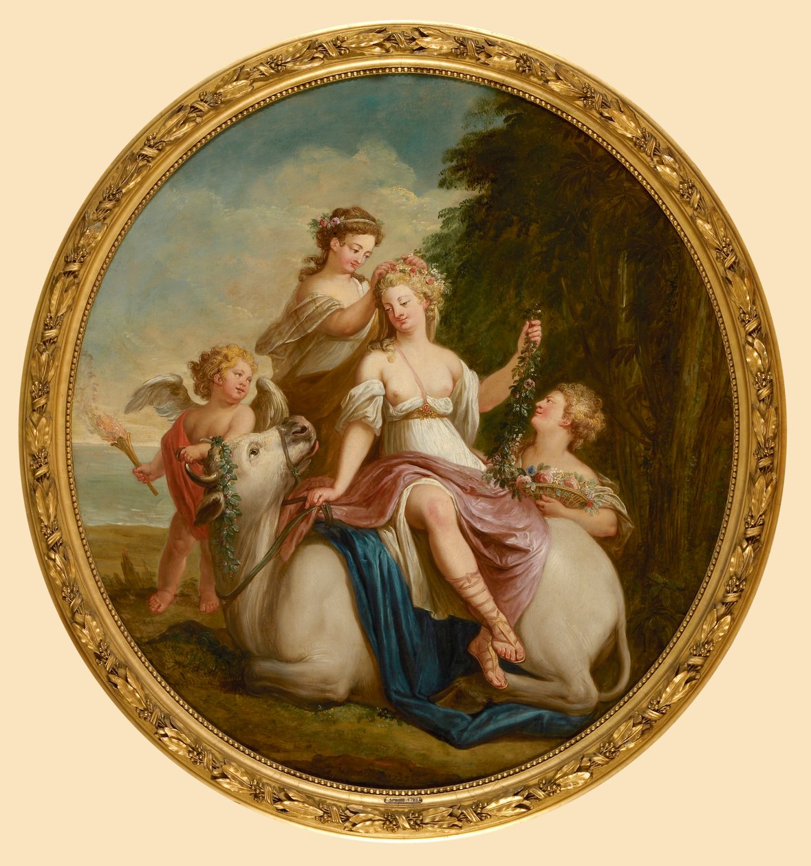 Voldtekten av Europa, 1723. av Jan Jakob Spoede
