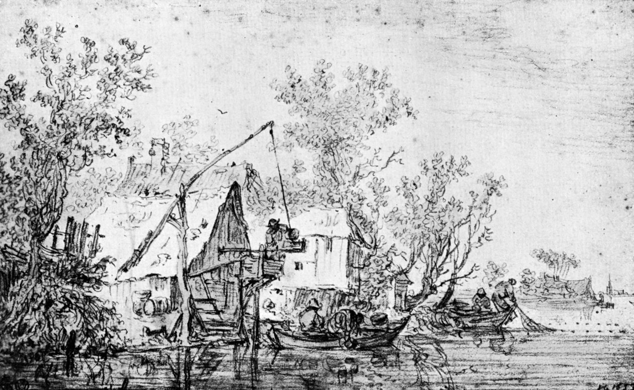 En nederlandsk elv, 1913. av Jan Josephsz van Goyen
