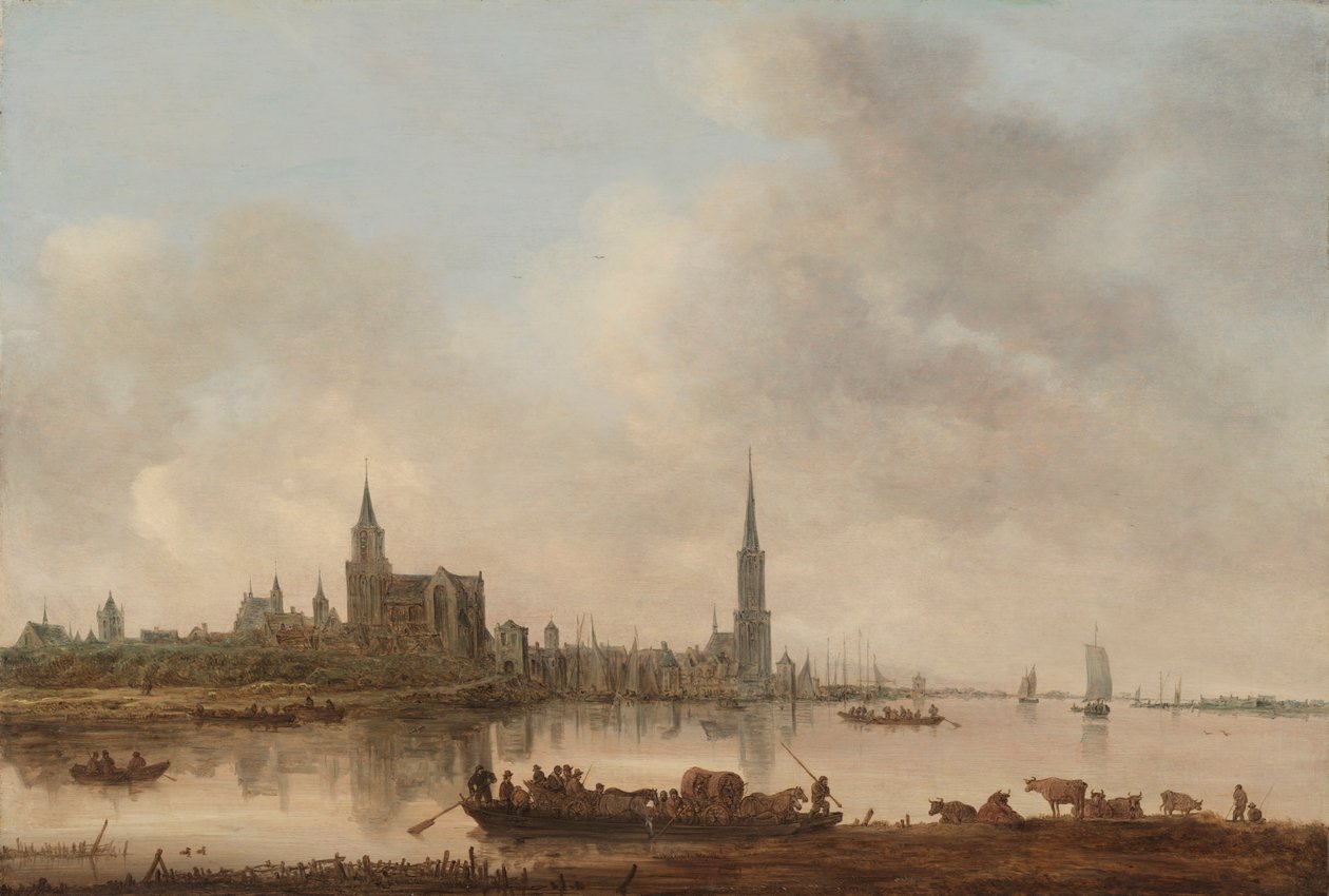 Utsikt over Emmerich, 1645. av Jan Josephsz van Goyen