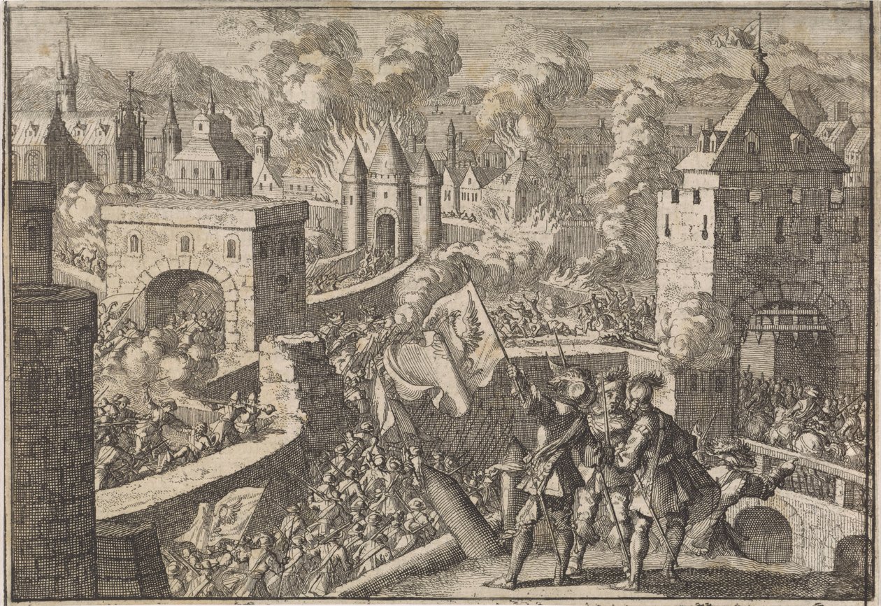 Erobringen av Magdeburg, 1631 av Jan Luyken (attributed to)