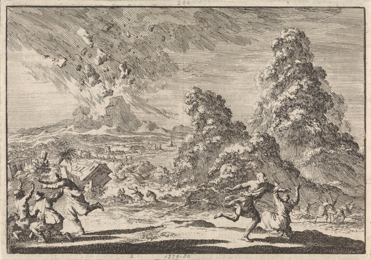 Jordskjelv på Ambon, 1674 av Jan Luyken