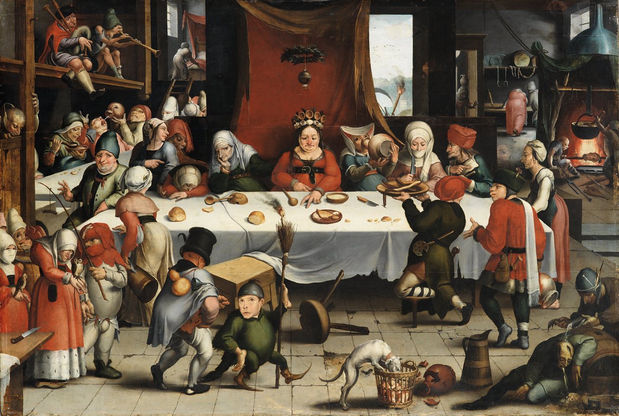Burlesk fest, ca. 1550 av Jan Mandyn
