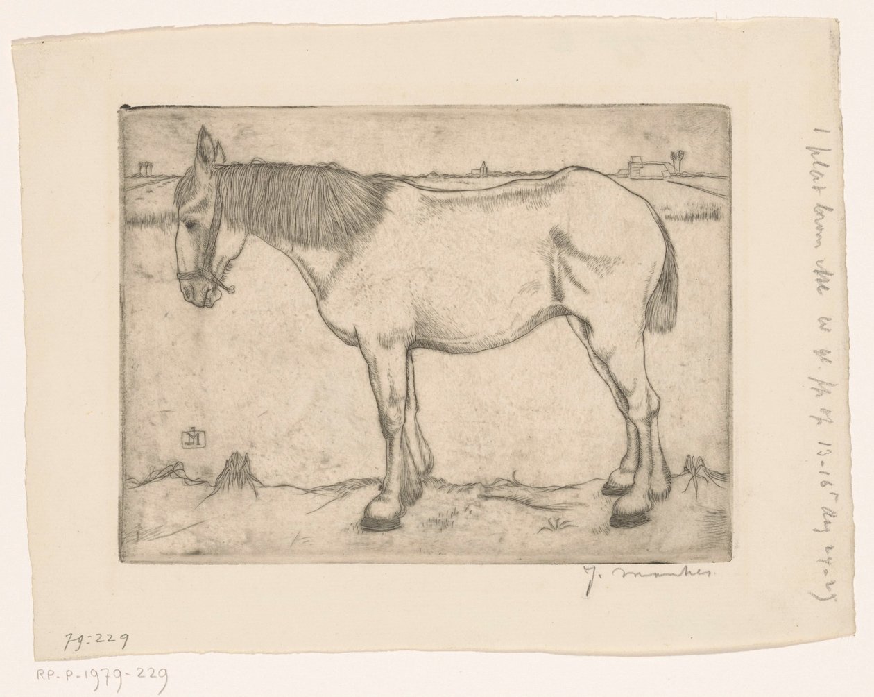 Hest av Jan Mankes (signed by artist)