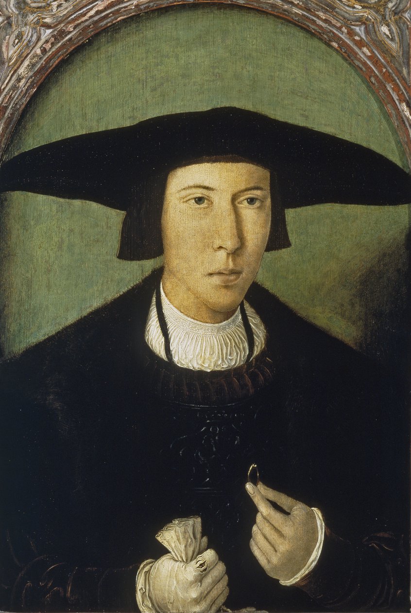 Portrett av en ung mann av Jan Mostaert