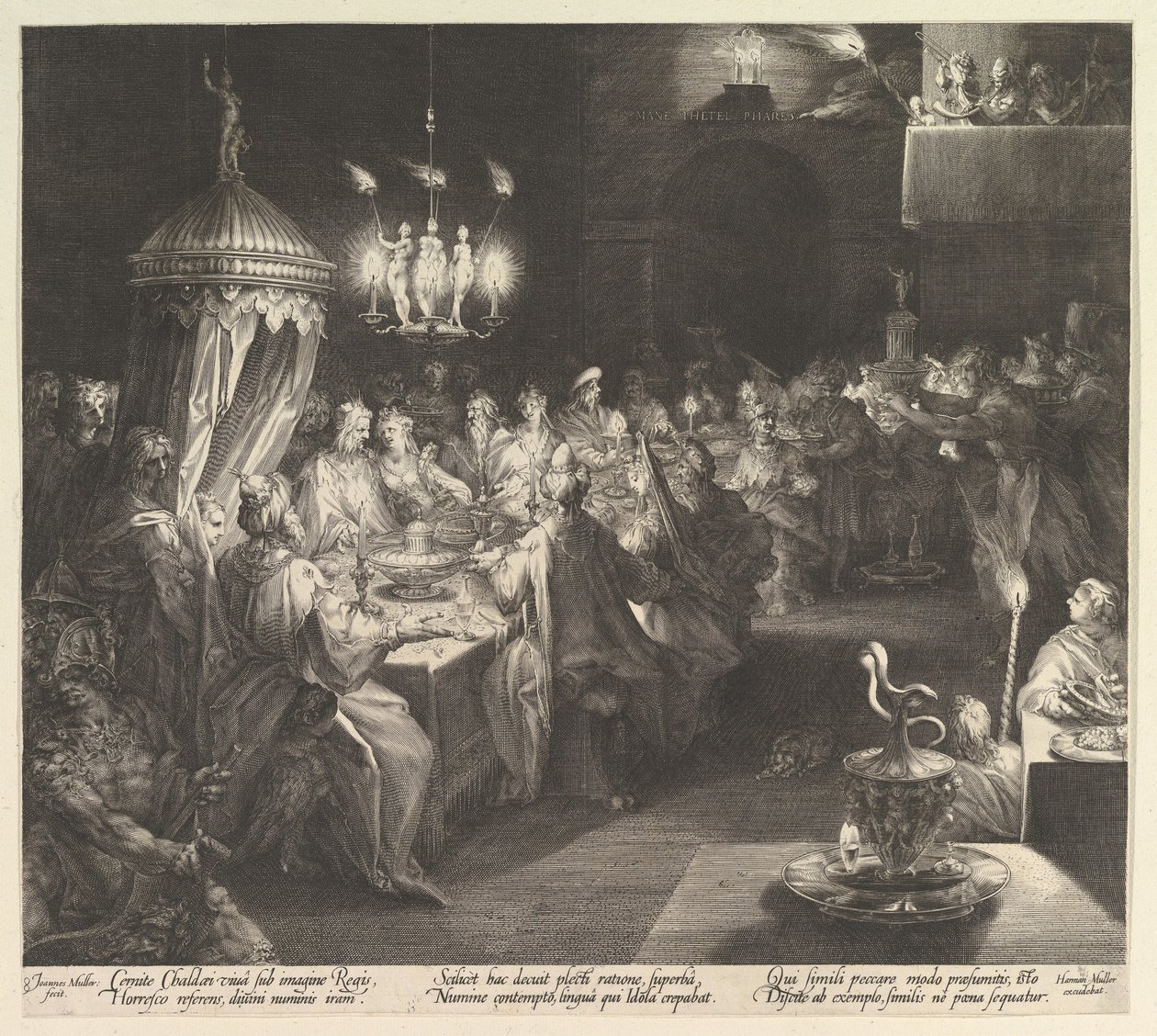 Balthazars fest, ca. 1624. av Jan Muller