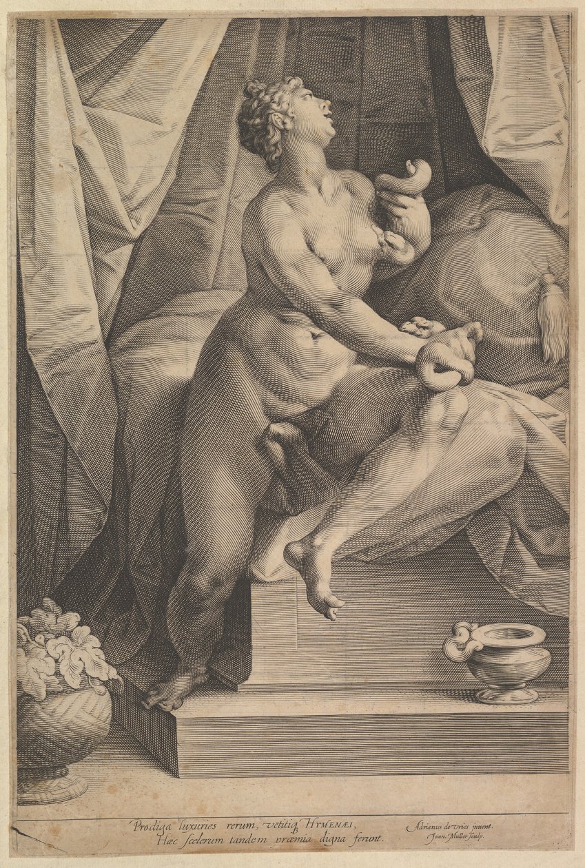 Cleopatra, ca. 1623. av Jan Muller