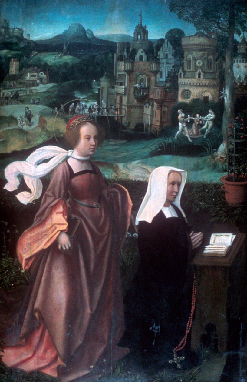 Saint Godelieve, c1485-1529 av Jan Provoost