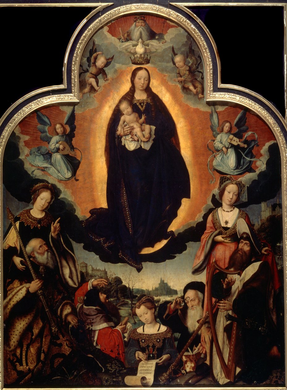 The Glorification of the Virgin, 1524. av Jan Provoost