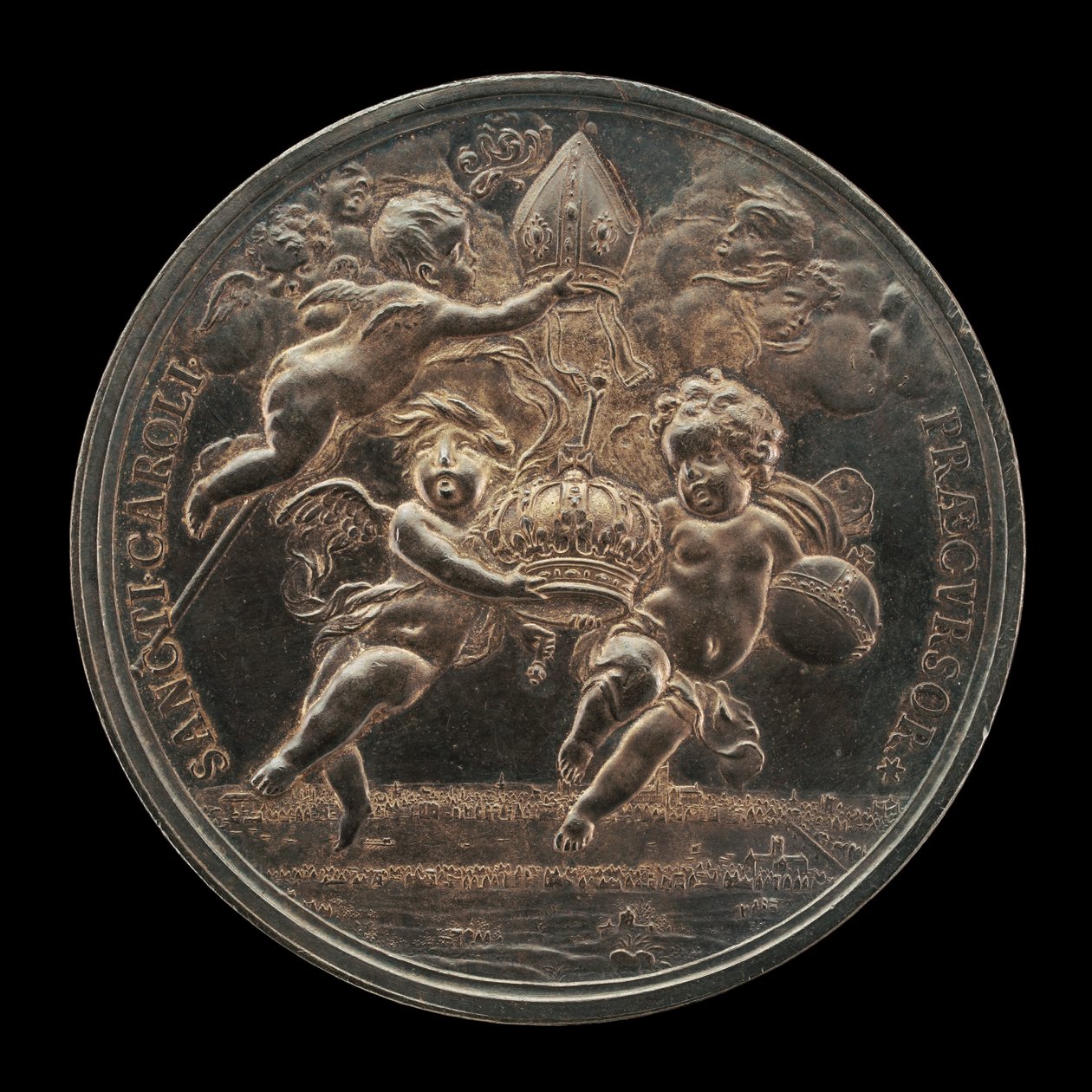 Allegorisk scene [omvendt], ca. 1661. av Jan Roettiers