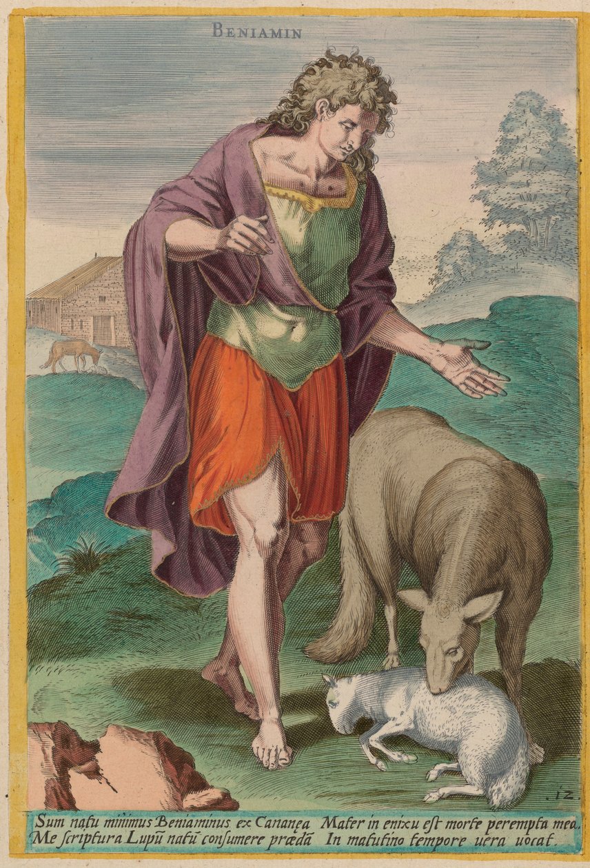 Benjamin av Jan Sadeler I after Crispen van den Broecke