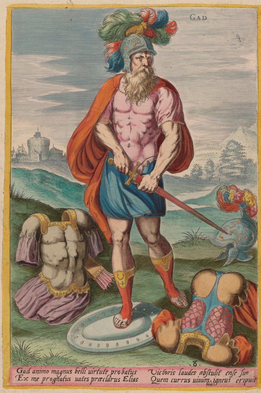 Gad av Jan Sadeler I after Crispen van den Broecke