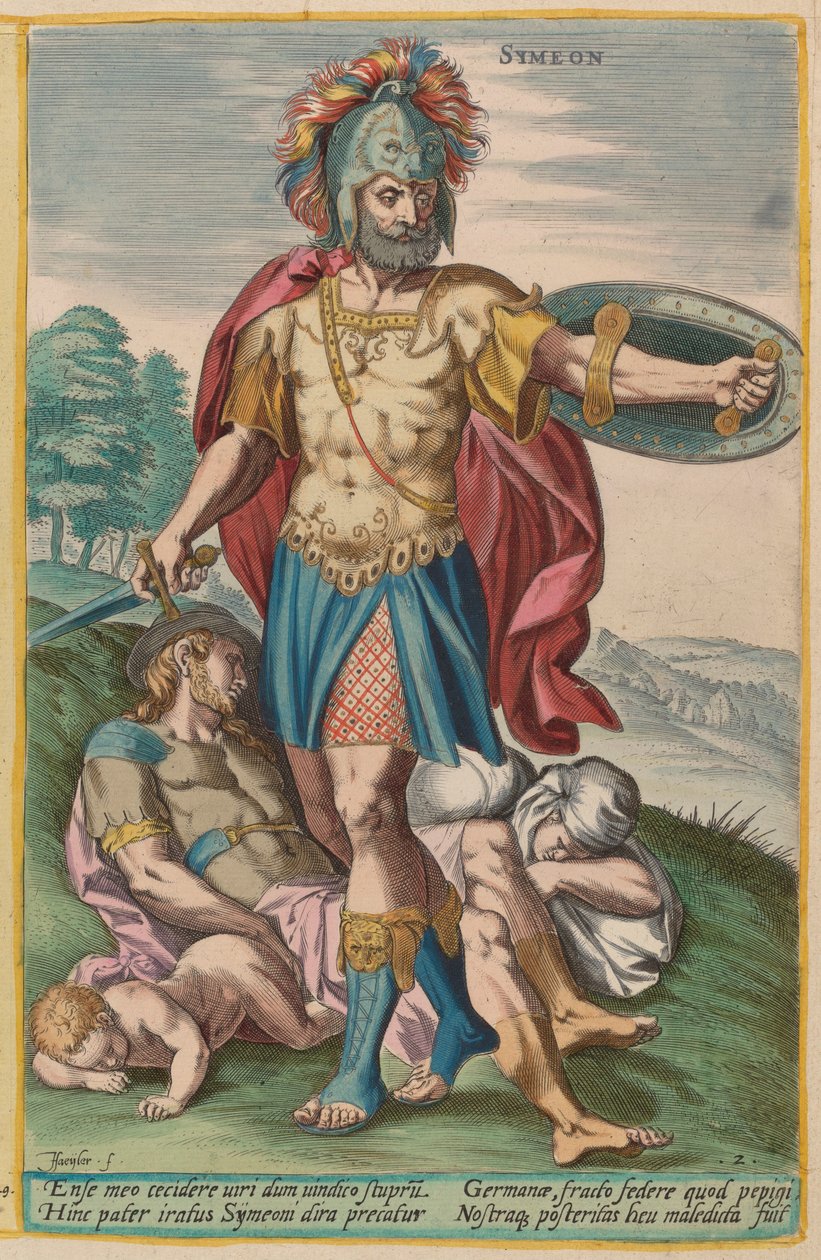 Simeon av Jan Sadeler I after Crispen van den Broecke