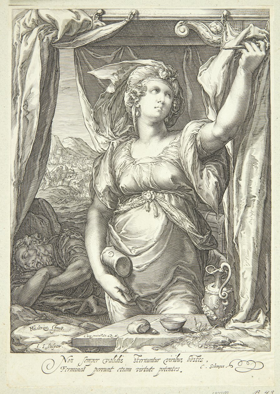 Jael og Sisera av Jan Saenredam