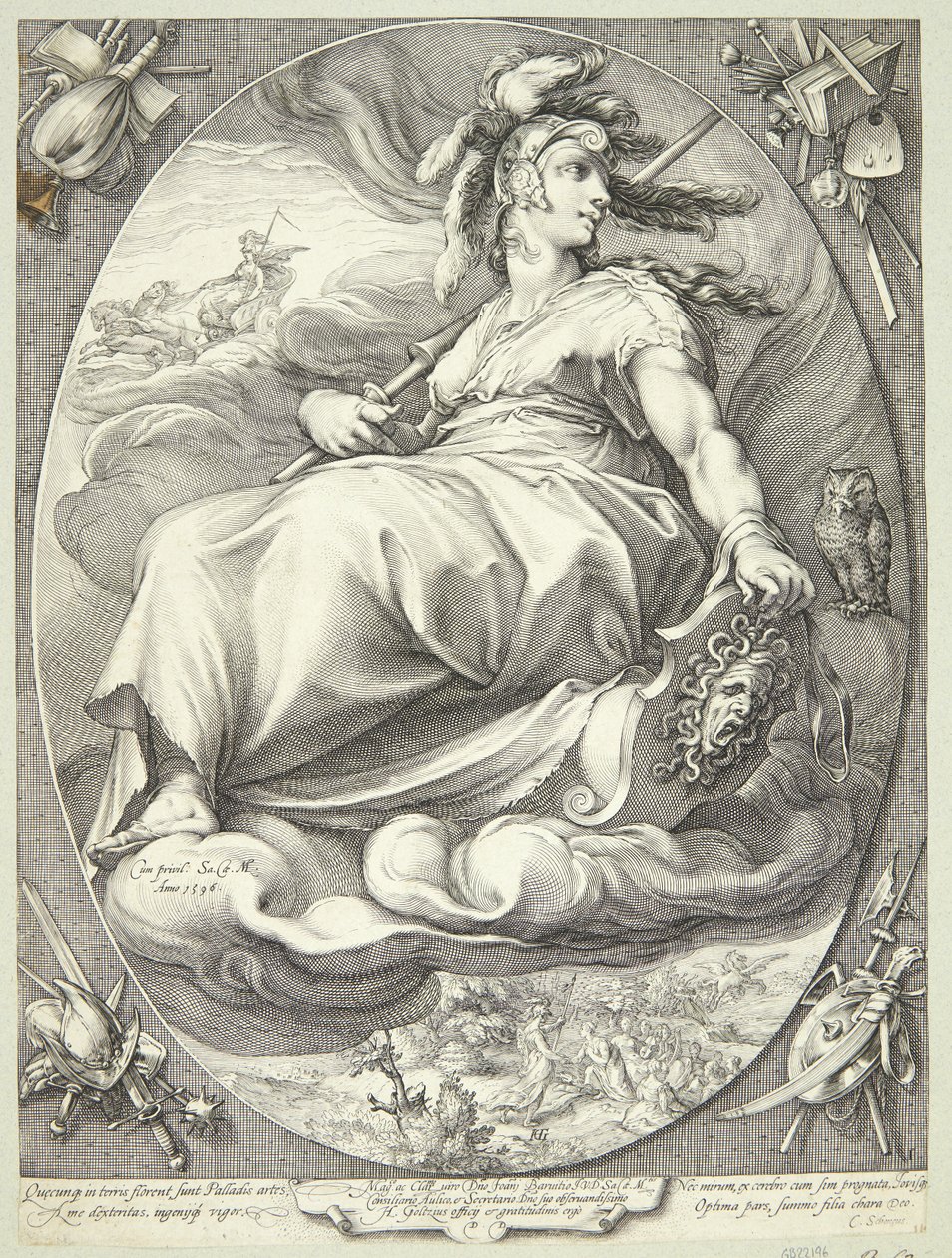 Minerva av Jan Saenredam