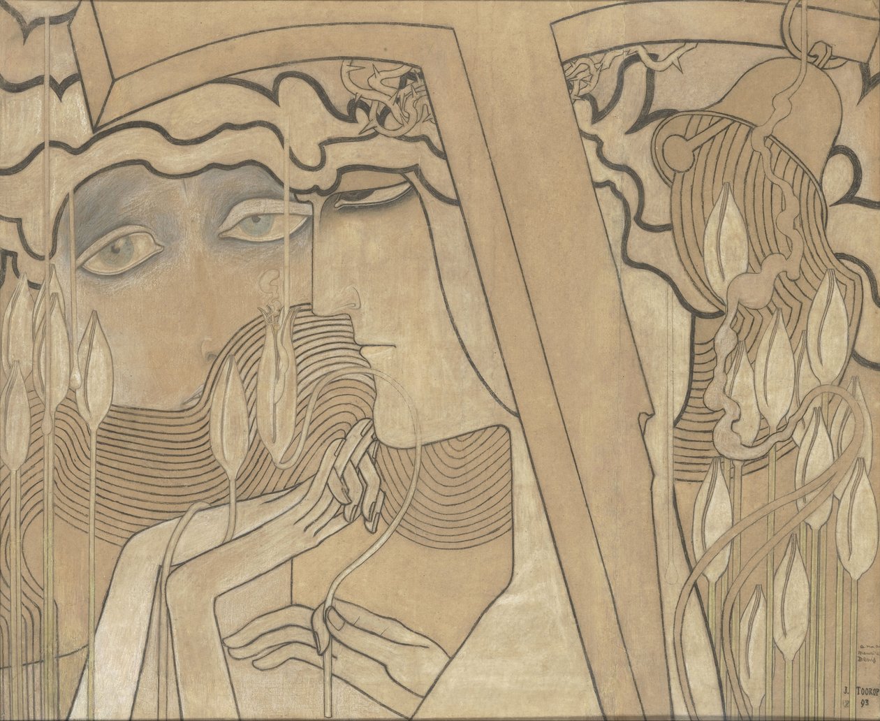 Desire and Satisfaction, 1893 av Jan Toorop