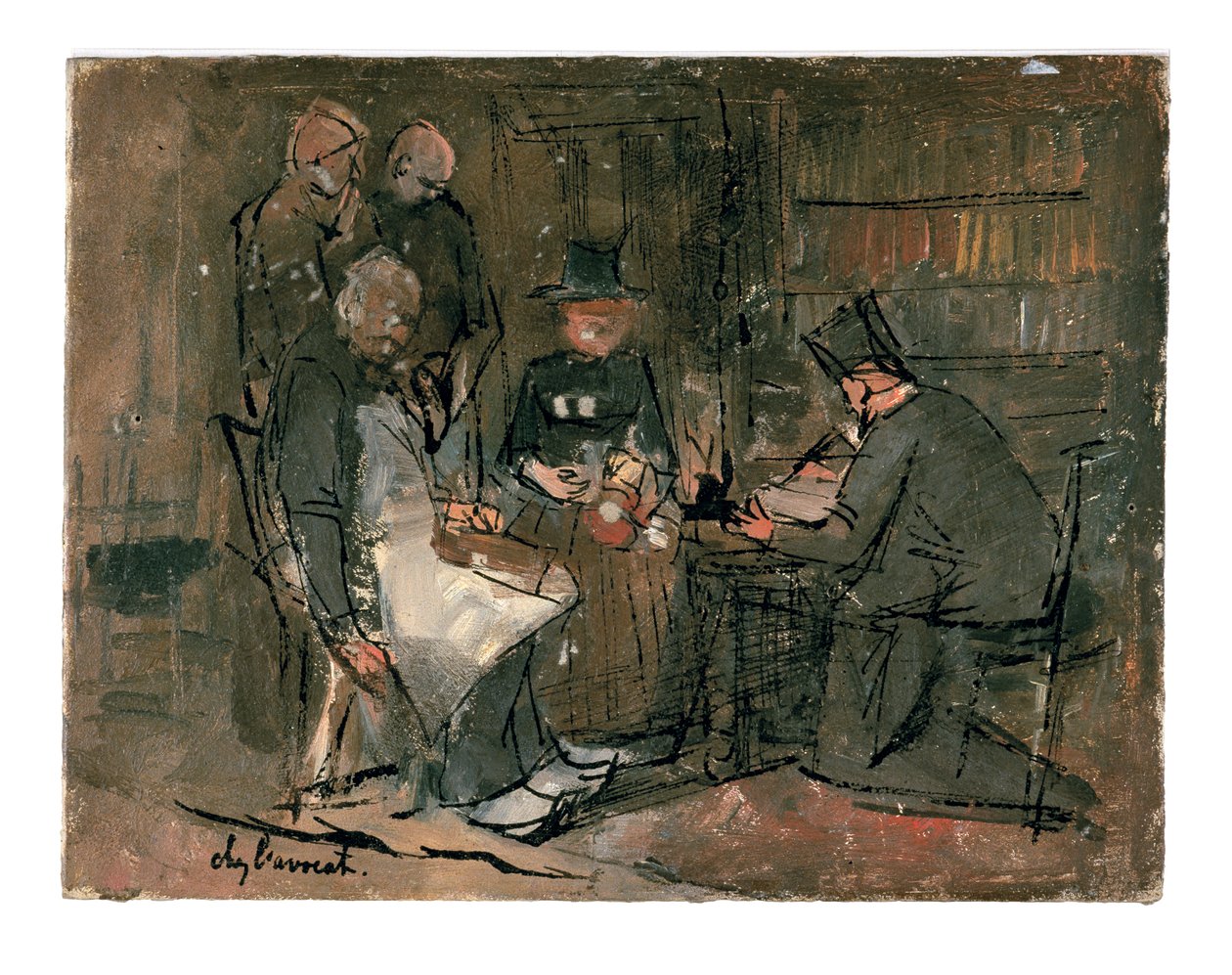 'Advokatkontoret' (studie) av Jan Toorop