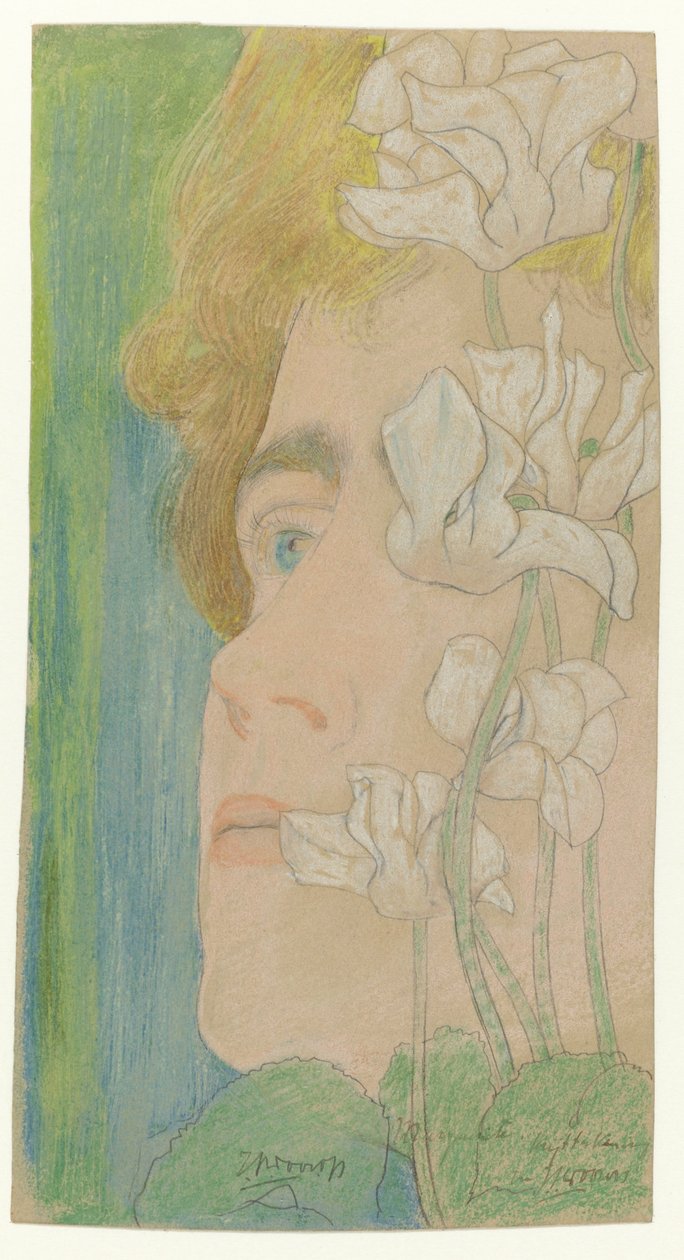 Magritte Portrett av Marguerite av Jan Toorop