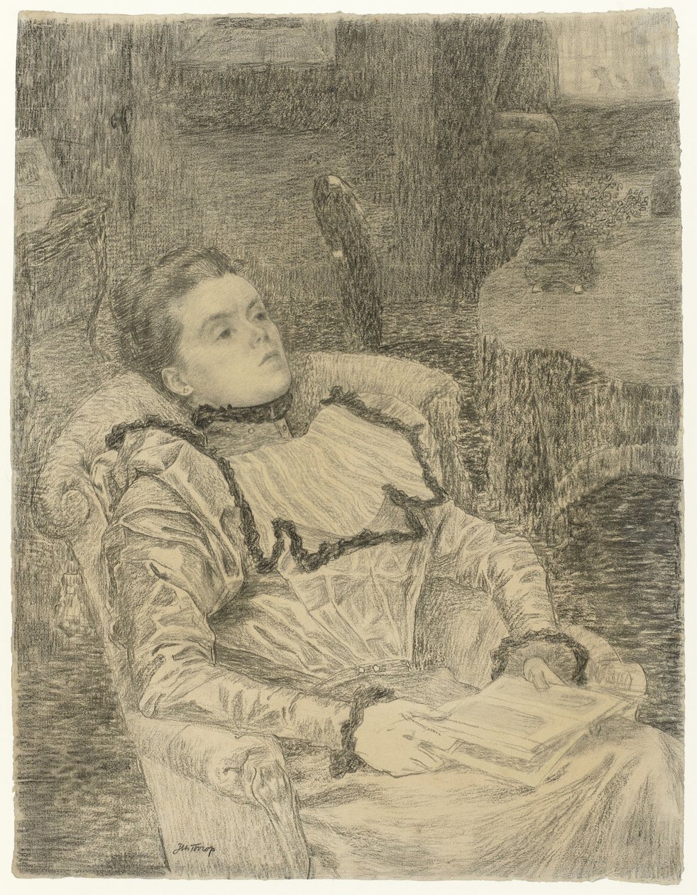 Portrett av Annie Toorop av Jan Toorop