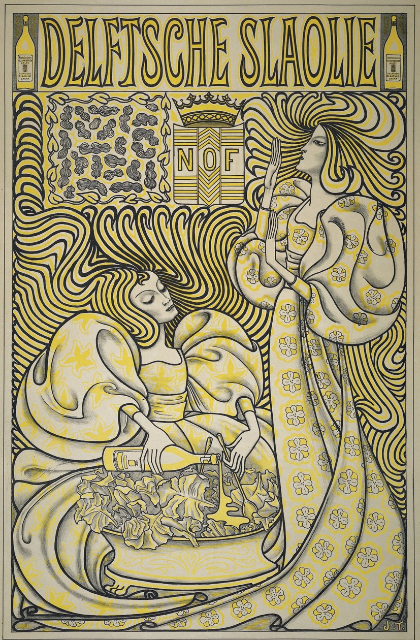 Plakat for Delft Salat Oil av Jan Toorop