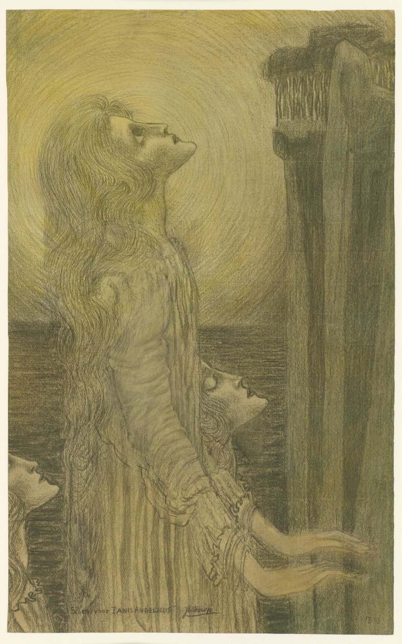 Skisse for Panis Angelicus av Jan Toorop