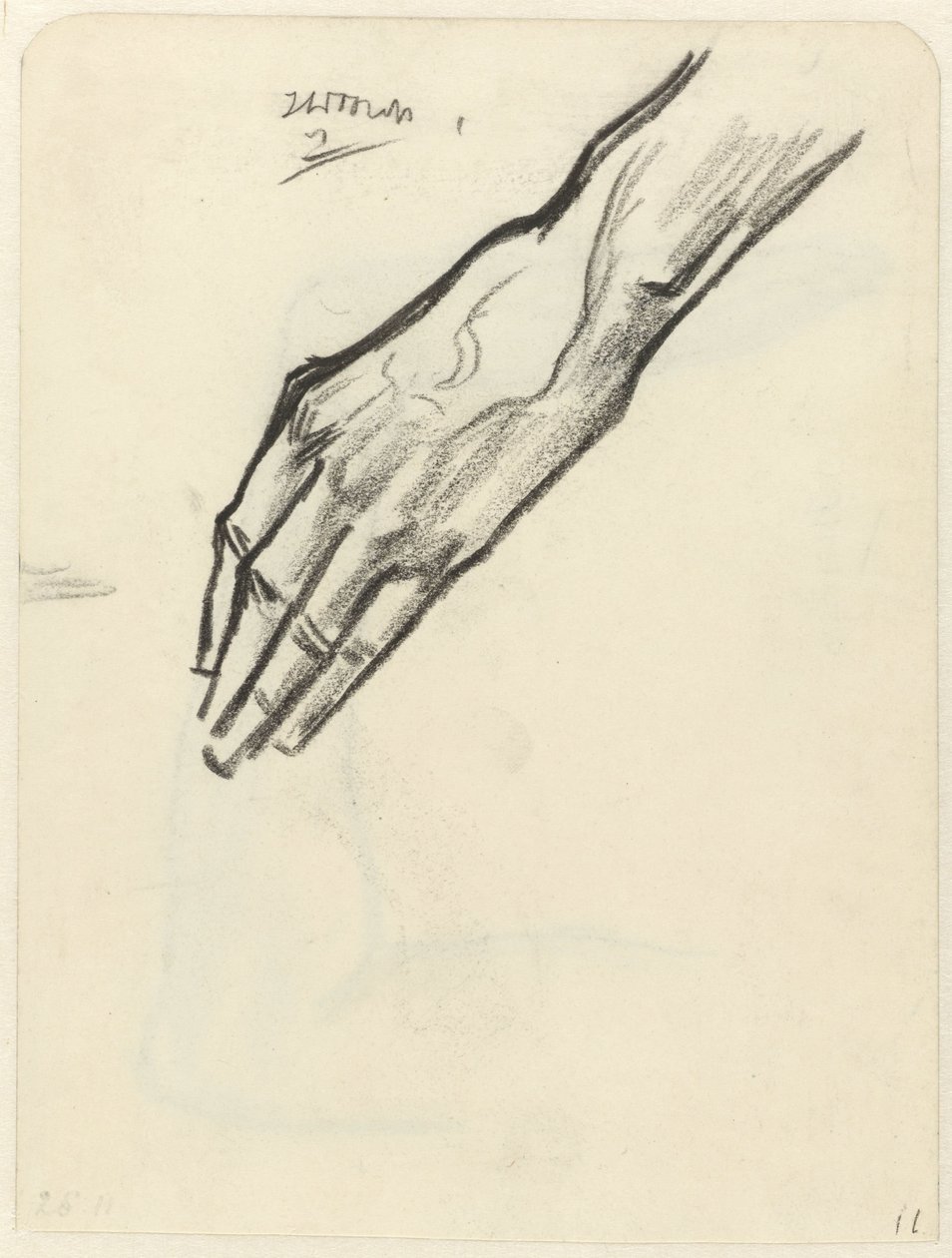 Studie av en hånd av Jan Toorop