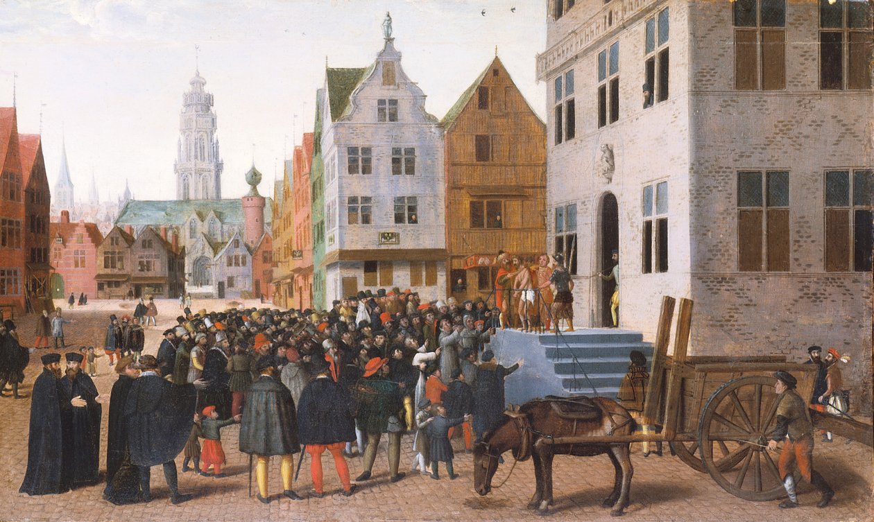 Ecce Homo (olje på tre) av Jan Van Wechelen