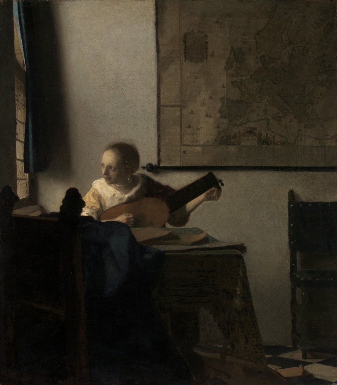Ung kvinne med lut, ca. 1662-63. av Jan Vermeer van Delft